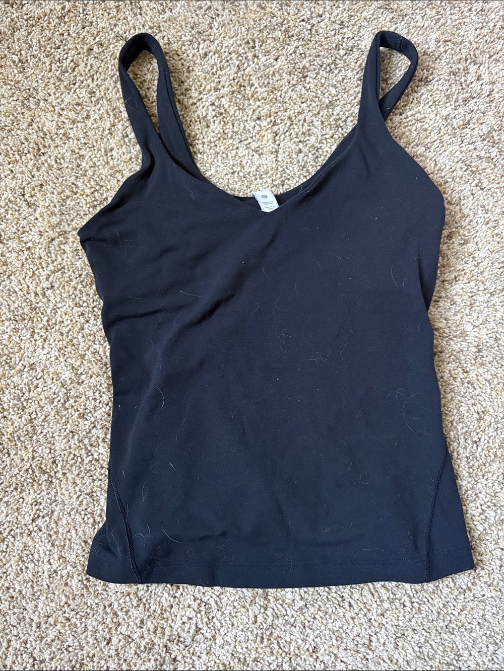 lululemon athletica Black Strappy Scoop Tank